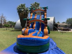 24ft Tiki Plunge Dual Lane Water Slide