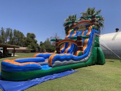 24ft Tiki Plunge Dual Lane Dry Slide