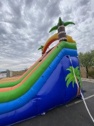 15ft Tropical Splash Double Lane Water Slide