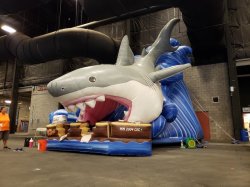 25ft Shark Attack Dry Slide