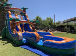 24ft Tiki Plunge Dual Lane Water Slide