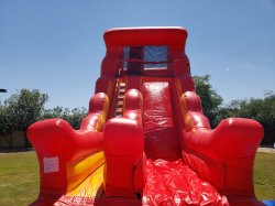 20ft Volcano Single Lane Water Slide with Pool