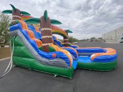 15ft Tiki Plunge Double Lane Dry Slide