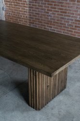 Dining Table - Sawyer Brown w/ Rectangle Top