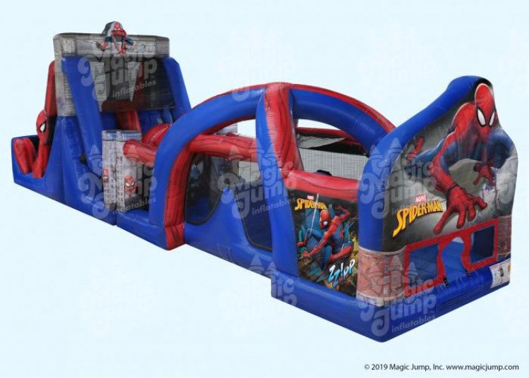 50ft Spider Man 2 Lane Obstacle Course