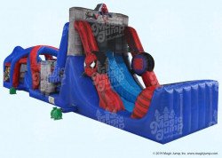 50ft Spider Man 2 Lane Obstacle Course