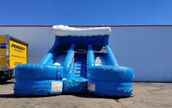 15ft Double Splash Dry Slide