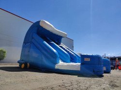 15ft Double Splash Dry Slide