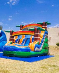 15ft Tiki Plunge Double Lane Water Slide