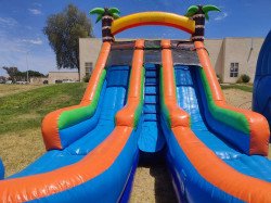 15ft Tropical Splash Double Lane Water Slide