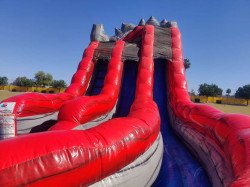 20ft Roaring Thunder Curve Dual Lane Water Slide