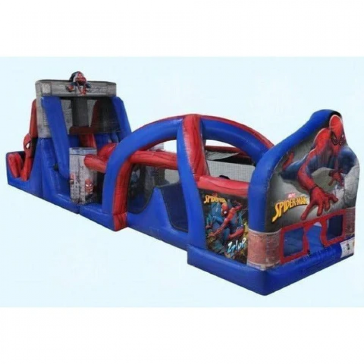 50ft Spider Man 2 Lane Water Obstacle Course