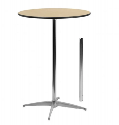 Cocktail Highboy Table 30round - 42tall