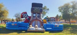 Treasure of the Caribbean Obstacle Course with  Slide