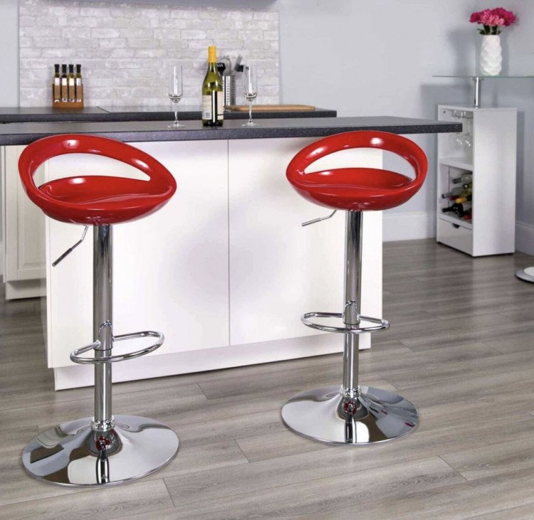 Tickle Bar Stool - Red