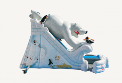 28ft Artic Plunge Polar Bear Dual Lane Slide