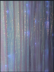 PIPE AND DRAPE 8’ X 8’  -Iridescent Blue Sequin