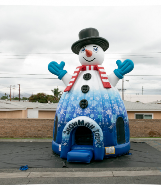 Snowman Bounce House