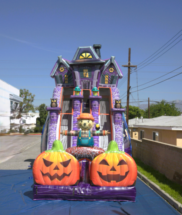 24ft Spooky Mansion Dry Slide