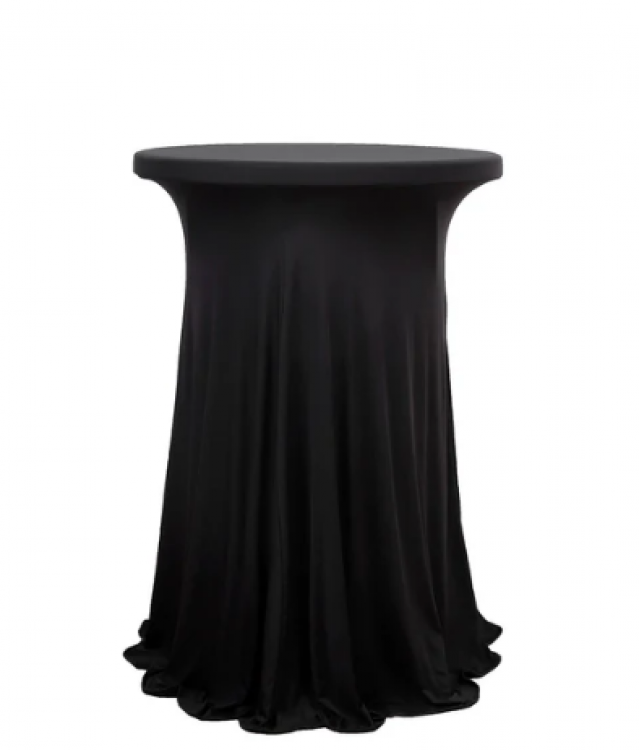 Cocktail Heavy Duty Spandex Cocktail Table Cover - Wavy Drap