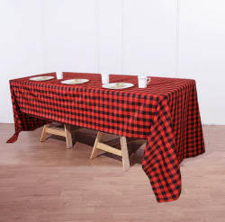 6' Lap length Linen - CHECKERED